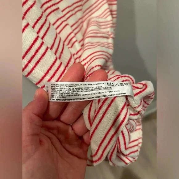 FREE PEOPLE FP BEACH LULU STRIPED HENLEY MIDI RIBBED V NECK DRESS / Size XS / - Picture 7 of 7